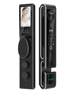 Luxury S666 3D Face Recogniton Door Lock With Intercom Automatic Security Door Lock
