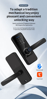 Electronic Fingerprint Door Lock Intelligent Tuya Bluetooth Smart Locks TTlock With Code Smart Door lock