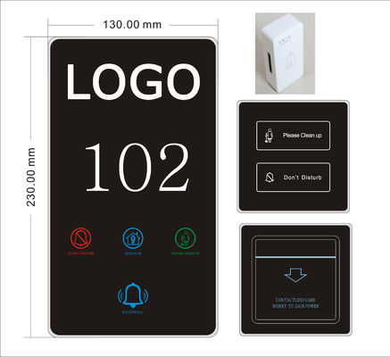 Customized Hotel Doorplate Switch With DND Switch Light Touch Switch For Hotels