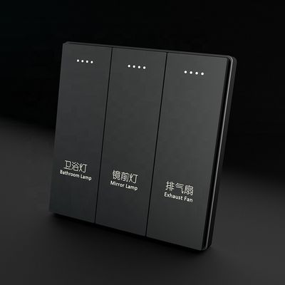 Intelligent Wifi Controlled Light Switch CE RoHS Wireless Smart Switch