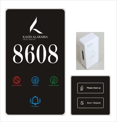 MUR Acrylic Hotel Room Name Plate 220V Hotel Doorplate Switch