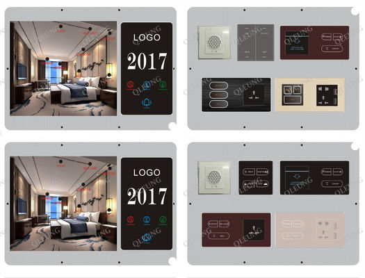 LED Touch Hotel Room Door Signs DND Switch Neon House Number Signs