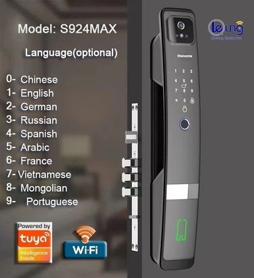 3D Face ID Door Lock Aluminum Alloy Smart Door Lock Face Recognition