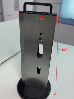 Gold Fingerprint Password Smart Digital Door Lock Display Rack For Exhibition Stan