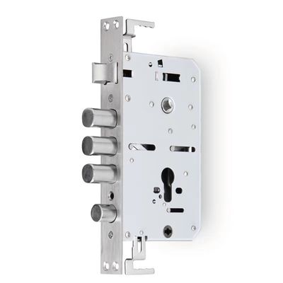Stainless Steel Door Electronic Keyless Lock Body For Home Smart Sliding Door Mortise