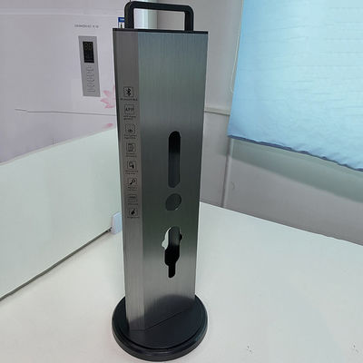 Gold Fingerprint Password Smart Digital Door Lock Display Rack For Exhibition Stan