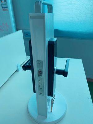 Gold Fingerprint Password Smart Digital Door Lock Display Rack For Exhibition Stan