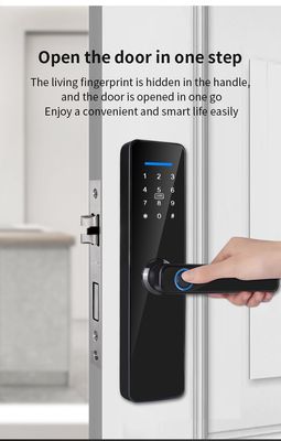 Intelligent Fingerprint Key Password Card Tuya Smart Home Door Lock for Steel Door VILLA