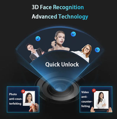Qleung S937MAX Unlock Door Smart Home Wifi Lock Face Recognition Wifi App Password Finger Print