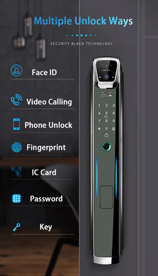WiFi Enabled Smart Door Lock with Face ID Recognition Video Calling and Finger Print