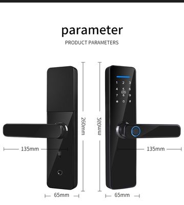 Smart Home Door Lock S811 September Promotion with Wifi APP Control and Fingerprint Key Password Card