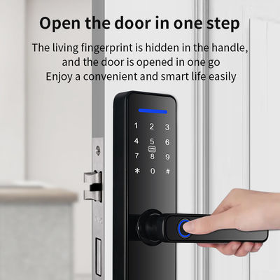 Smart Home Door Lock S811 September Promotion with Wifi APP Control and Fingerprint Key Password Card