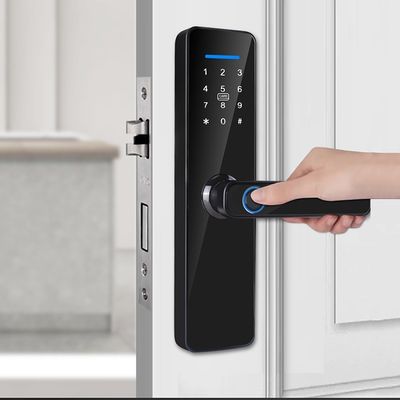 QLEUNG Tuya Wifi TTlock App Digital Locks Advanced Fingerprint Door Lock with RFID Card