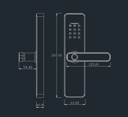 Smart Life Tuya Wifi Lock WiFi TTlock BLE Unlock Steel Door with Password Fingerprint