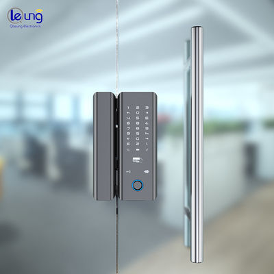 Password Commercial Keyless Door Lock Grey Glass Door Digital Lock