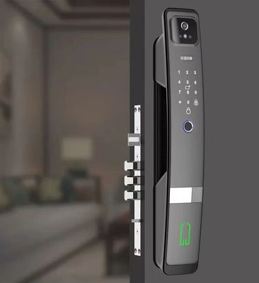 6068 Mortise Tuya APP Password Card Fingerprint Electronic Door Lock With Face Camera 6kg