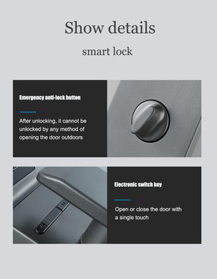 Office Door Smart Lock S914MAX Fingerprint Tuya APP Password RFID Card with HD Camera