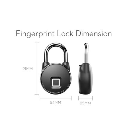 Fingerprint Padlock Waterproof Wifi APP Control Padlock Small Figerprint Lock
