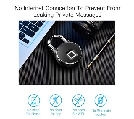 Fingerprint Padlock Waterproof Wifi APP Control Padlock Small Figerprint Lock