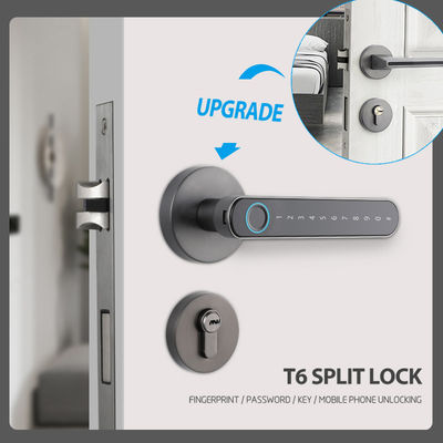 Aluminum Door Keyless Smart Digital Door Lock with Tuya App Passcode and TTlock Control