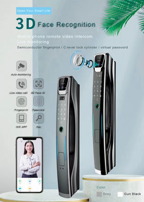 Wifi 3d Face Recognition Door Lock Bedroom Door Lock With Code