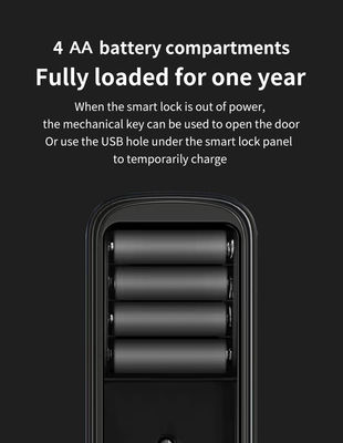 Smart Code Door Lock Cerradura Inteligente For Stainless Steel Door