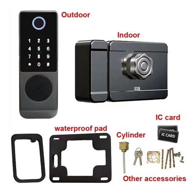 IP65 TTlock Bluetooth Controlled Door Lock Biometric Finger Print