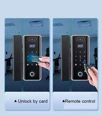 3D Face Recognition Electronic Glass Door Lock Fingerprint Password Lock