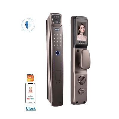 Aluminum Alloy Face Recognition Door Lock Video Calling Face Id Smart Lock