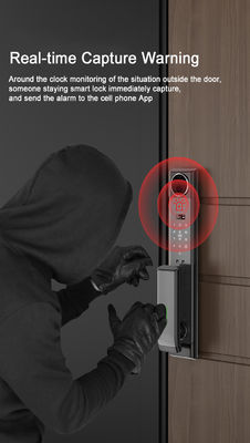 Standard Mortise Video Intercom Door Lock Grey Automatic Door Locks For Houses