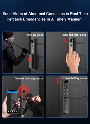 Xhome APP Face Unlock S923MAX 3D Video Call Password Key Card Fingervein Smart Lock for Hotel