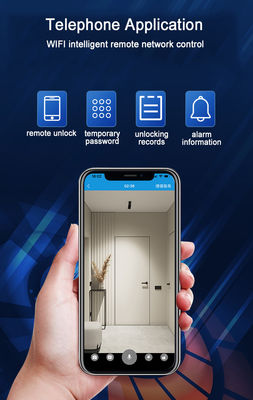 Xhome APP Face Unlock S923MAX 3D Video Call Password Key Card Fingervein Smart Lock for Hotel