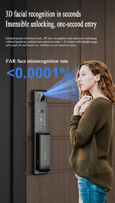 Xhome APP Face Unlock S923MAX 3D Video Call Password Key Card Fingervein Smart Lock for Hotel