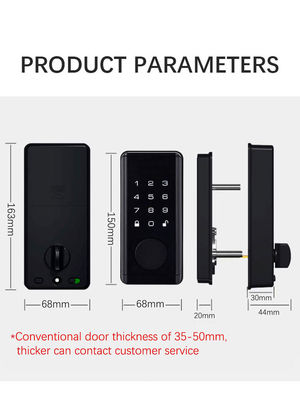 S919-8 TTLock Tuya BLE App Digital Biometric Fingerprint Code Card Key Smart Door Lock for Home