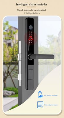 TTlock IP65 Aluminium Door Electric Lock Tempered Glass Automated Front Door Lock