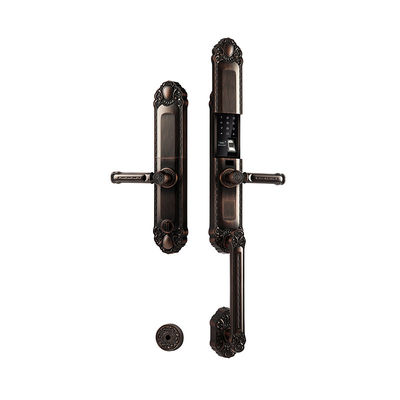 Red Bronze Automatic Fingerprint Door Lock Zinc Alloy App Door Lock