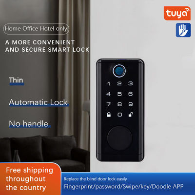 Silver BLE Door Lock Alkaline Battery Unlock Electronic Key Card Door Locks