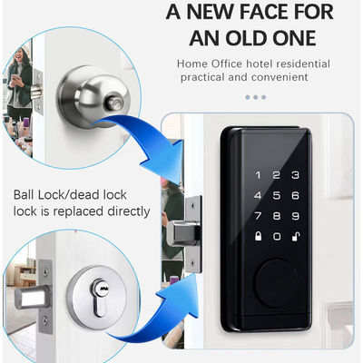 Silver BLE Door Lock Alkaline Battery Unlock Electronic Key Card Door Locks