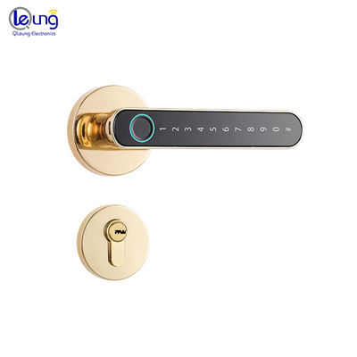 Black Gold Smart Lock Unlock Ble App Controlled Front Door Lock