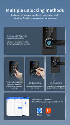 Tuya TTlock Biometric Interior Door Locks S810 Auto Door Locks For Home