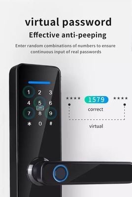 Convenient and Home Automatic Tuya Wifi Lock TTlock BLE Fingerprint Password Card Key
