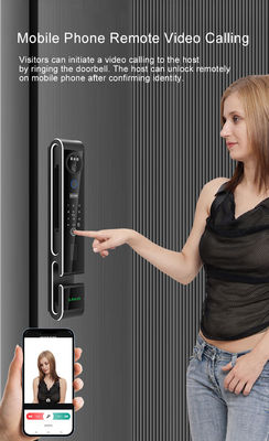 Anti Theft Face Detection Lock Video Intercom Tuya Face Scanner Door Lock