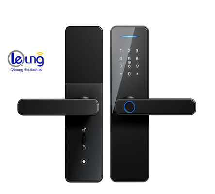 Tempered Glass Tuya Door Lock With Fingerprint S811 Password Smart Lock