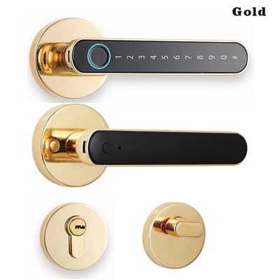 CE ROHS Fingerprint Door Lock Zinc Alloy Bluetooth Smart Door Lock