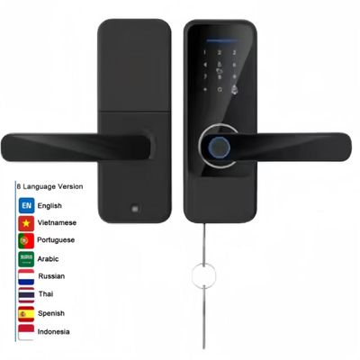 Multi Language Smart Fingerprint Lock Department Fingerprint Door Lock Bedroom
