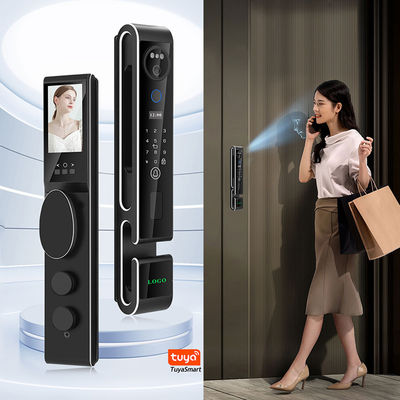 Anti Theft Face Detection Lock Video Intercom Tuya Face Scanner Door Lock