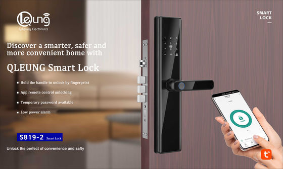 5kg Fingerprint Biometric Door Lock Passcode IC Card Bluetooth Door Lock