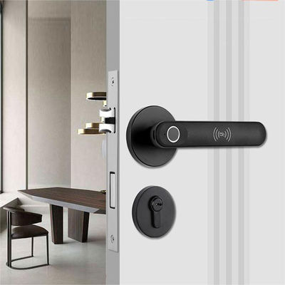 Electronic Fingerprint Password Card Keyless Tuya APP Remote Control Entry Smart Door Lock