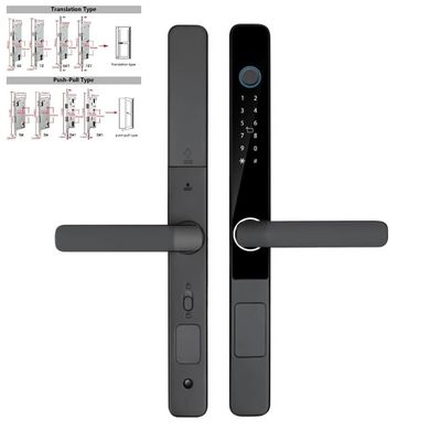 IP65 Waterproof Fingerprint Lock Black Silver Fingerprint Home Door Lock