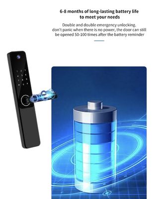 S802Pro Fingerprint Code Door Lock 8 Language Video Doorbell Smart Lock